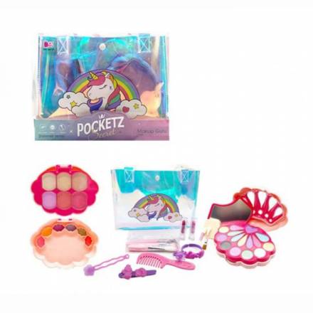 Косметика KR1Z228 (24шт) тіні, заколки, гребінець, аксесуари, сумка, у кор-ці, 21,5-17,5-6см - 1