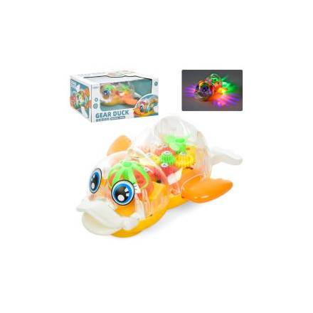 Музична іграшка 998-6 (24шт) качка, шестерні, муз, світло, їздить, на бат-ці, в кор-ці, 25-12,5-15см - 1
