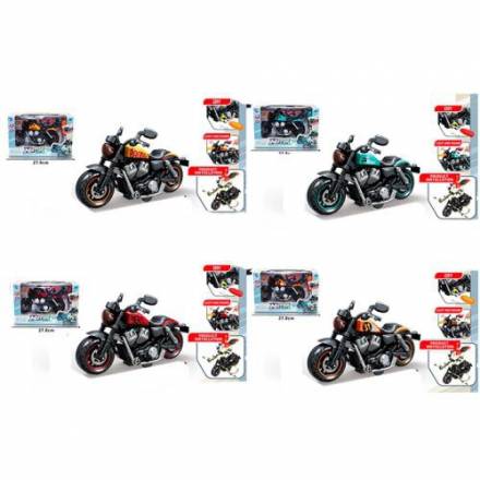 Конструктор 8080P-9-10-11-12 інерц, мотоцикл, 21см - 1
