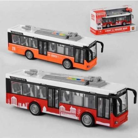 Тролейбус WY911AB інерц.муз.світ.відкр.дв.2кол.кор.32*10,5*16,5 /24/ - 1