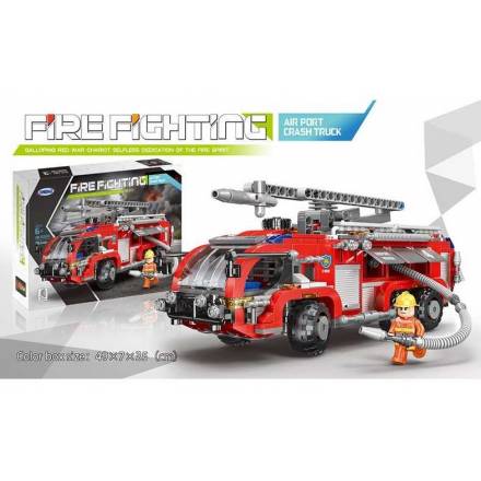 Конструктор ХВ 03028 (16) "Пожежна вантажівка", 767 деталей, рухомі елементи, в коробці - 1