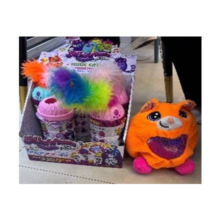 М'яка іграшка арт. C2372 (120шт) котики, сенсор, англ. музика, звуки в колбі 6 шт дисплей бокс - 1