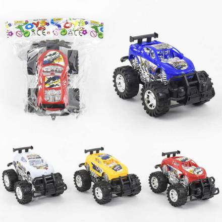 Джип 589-1 (420/2) 4 цвета, инерция, 1шт в кульке [Пакет] - 1