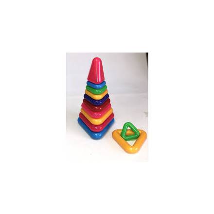 Іграшка дитяча "Піраміда трикутна №7", арт 1809- 9 элементов - 1