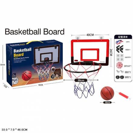 Баскетбольний кошик JY016-3 з м'ячем,насосом кор.46*7*33 - 1