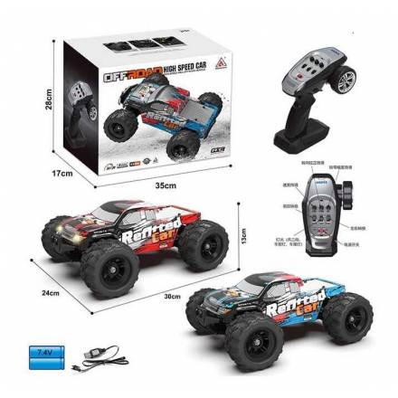 Машина на радіокеруванні 2060 , підсвічування, акум. 7,4V, пульт 2.4G, USB-кабель - 1