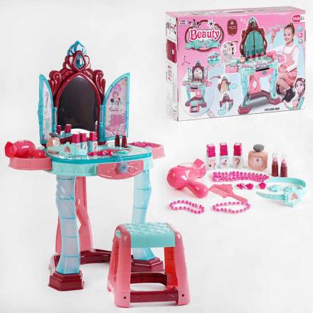 Трюмо 008-988 (6) сенсорне відкривання люстерка, звук, підсвічування, в коробці - 1