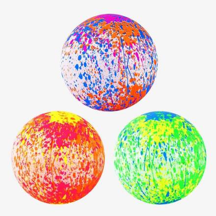 М'яч гумовий C 56605 (300) 3 види, діаметр 17 см, вага 70 грамів, у пакеті, ВИДАЄТЬСЯ ТІЛЬКИ МІКС ВИ - 1