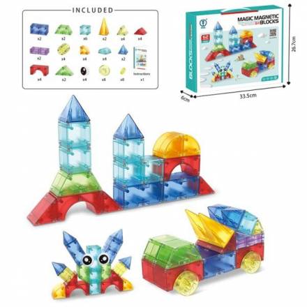 Конструктор магнітний 8807 62дет.кор.33,5*6*26,7 - 1