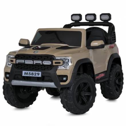 Джип M 5829EBLR-13 (1шт) 2,4G р/к, 1*12V9AH, 4*35W, MP3, SD, USB, BLUETOOTH, APP, EVA, шкіра, музика - 1