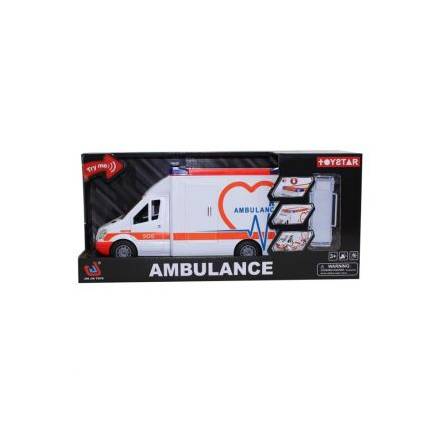 Автобус швидка 666-05P інерц.батар.муз.світ.відкр.дв.кор.39*12*17 /24/ - 1