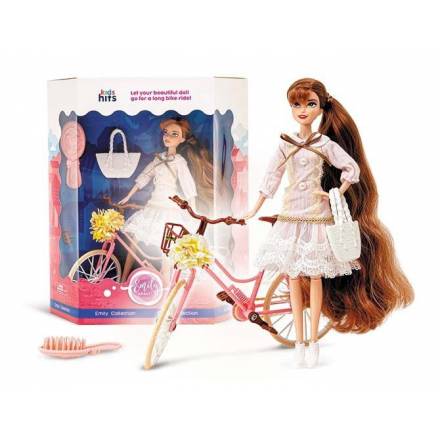Лялька 23/019 Emily Romantic з велосипедом короб. 30*34*10  см - 1