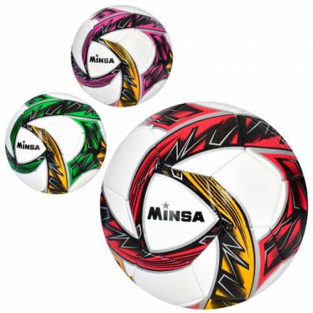 М'яч футбольний MS 3461 (30шт) розмір 5, TPE, 400-420г, 4 кольори, кул. - 1