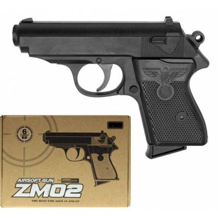 Пістолет на кульках CYMA ZM02 ПМ метал та пластик Чорний - 1