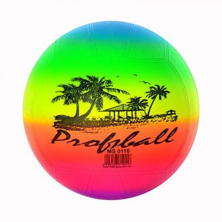 Мяч детский-8,5" MS 0116 (100шт) волейбол радуга, 250гр - 1