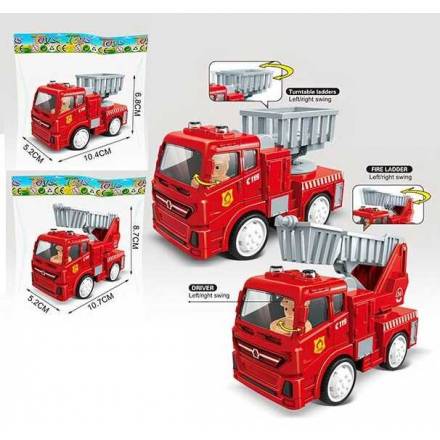 Пожежна машинка 8814 (300/2) 2 види, інерція, у пакеті - 1