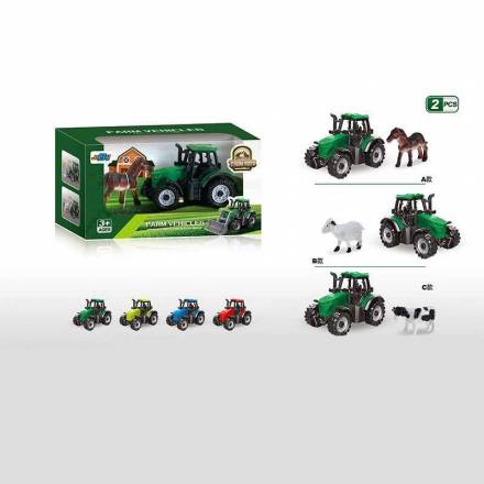Трактор 5279-126 (360/2) розмір: 8х4.5х5 см, тварина, в коробці, ВИДАЄТЬСЯ ТІЛЬКИ МІКС ВИДІВ - 1