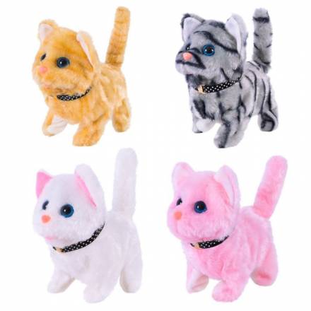 Іграшка м'яка інтерактивна арт. C23912 кошеня 4 мікс 15*8*12см - 1