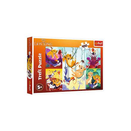 Пазли "100" Lion King Мужній Король Лев 64787 Trefl - 1