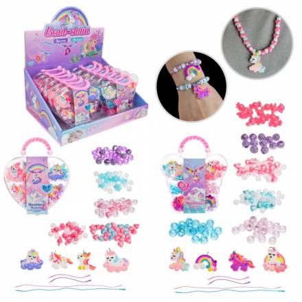 Бісер арт. A126-1(216шт/2) намистини, бісер, підвіски,р-р 14*16,5см, бокс. 30,7*23,7*14,2см - 1