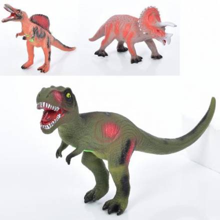 Динозавр 996-43-44-45 (24шт), від 31см, звук, 3види, бат-ці(табл), у пакеті, - 1