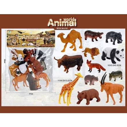 Набір тварин 559-296 A (144/2) 12 тварин, у пакеті - 1