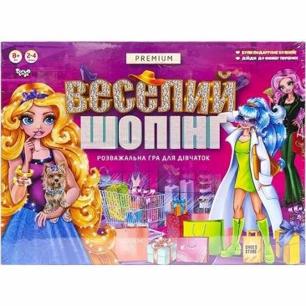 Настільна розважальна гра "Веселий шопінг Premium" укр (5)/G-VS-01-01U - 1