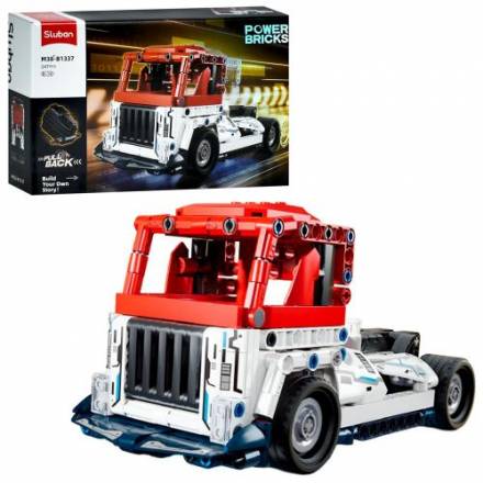 Конструктор SLUBAN M38-B1337 (24шт) авто серія, трейлер, 247дет, в кор-ці, 30-19-6,5см - 1