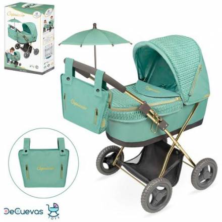 Коляска 85073 для ляльки, класика,висота до ручки 60см, люлька 48-26см - 1