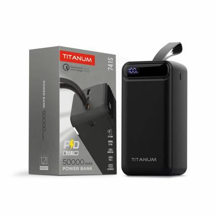 Батарея POWER BANK TITANUM TPB-741S 50000mAh 22.5W - 1