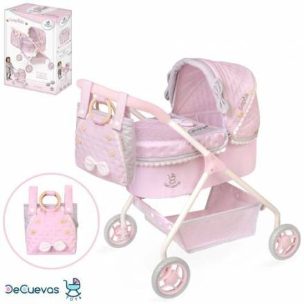 Коляска 86075 для ляльки, класика, ш35-д50-в60см, висота до ручки 56см,сумка - 1