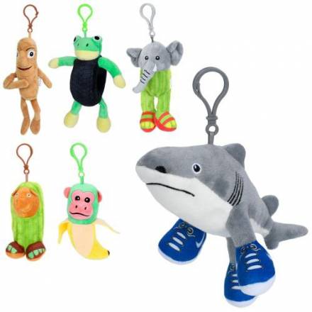 М'яка іграшка YG0383 IB, фігурка/монстр, 14см, брелок 17см, 6 видів, у пакеті - 1