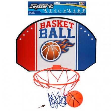 Баскетбольное кольцо M 2692 (36шт) щит42,5-29см(картон),кольцо23,5см(пластик),мяч,в кульке,29-50-3см - 1
