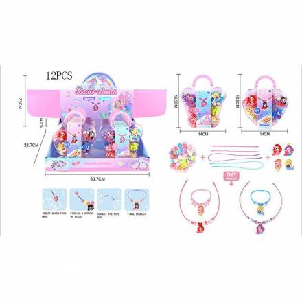 Бісер арт. A126-2 (216шт/2)  ннамистини, бісер, підвіски,р-р 14*16,5см, бокс. 30,7*23,7*14,2см - 1