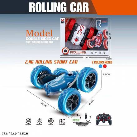 Машина-Трюкач 986-19 акум.USB.світ.оберт.на 360гр.2кол.кор.27,8*8,5*22 - 1