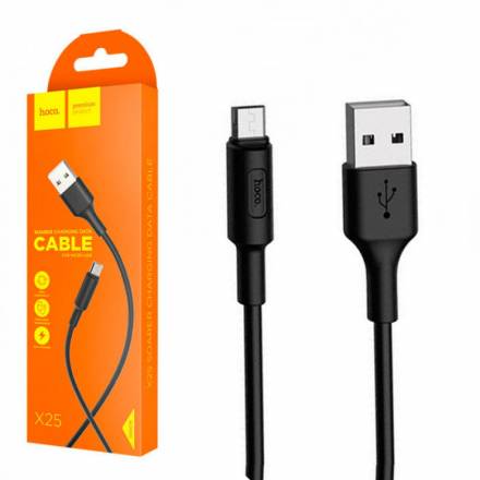 Кабель HOCO X25 "Soarer" microUSB (1М) (белый) - 1