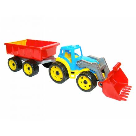 Іграшка "Трактор з ковшем і причепом" 3688 - 1