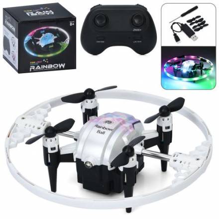 Квадрокоптер FX-41B р/к,2,4G,12см,акум,світло,USB-зарядне,запасні лопасті,в кор-ці,13-13-12см - 1