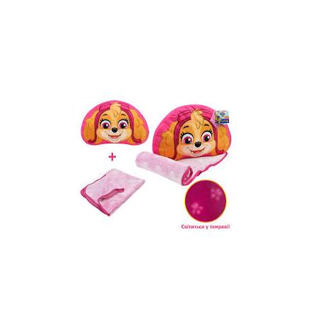 М'яка іграшка з пледом Paw Patrol арт. KH70/002L (8шт) подушка 44*29*7см плед 118*80см - 1