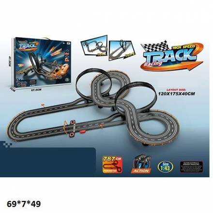 Трек 6602/6603 з машинками(2шт.) від мережі кор.69*7*49 /12/ - 1