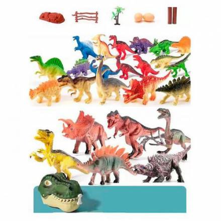 Фігурка TQ680-148 (24шт) набір, динозаври, від 6см до 15см, упаковка-динозавр, в карт.обгортці, 28-1 - 1