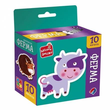 Гра розвиваюча Vladi Toys набір магнітів. "Ферма" VT3106-36 - 1