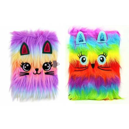 Блокнот М 18134 (120) 2 види,15 х 21 см, хутряна обкладинка, у лінійку, у пакеті - 1