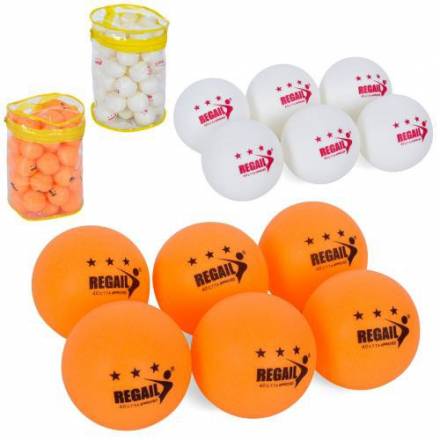 Тенісні кульки MS 3200 (24шт) 50шт, ABS 40мм+, безшовний, 2кольори, в сумці 21-21-15см - 1