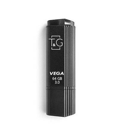 Флешка USB T&G 121 Vega серiя 64GB Black 3.0 USB - 1