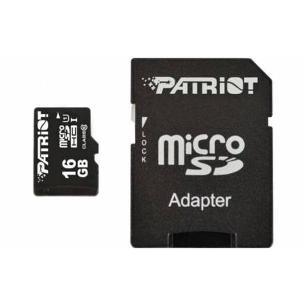 Карта памяті Patriot microSDXC (UHS-1 U1)  LX Series 16Gb class 10  (R-80MB/s) (NO adapter SD) - 1