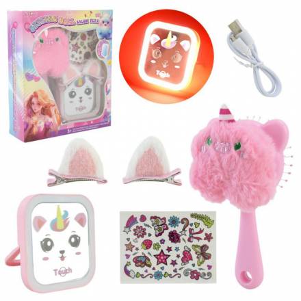 Аксесуари для дівчат арт. T071 гребінець, дзеркало, аксесуари  короб. 17,5*5*20см - 1