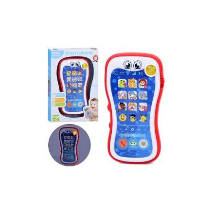 Телефон мобільний EA040 (48шт) 14-8-2,5см, музика, звук(англ), світло, на бат-ці, в кор-ці, 12-18-3с - 1