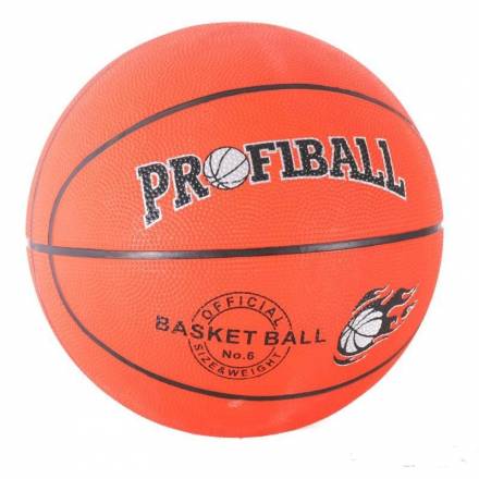 М'яч баскетбольний PROFIBALL VA 0001 (40шт) розмір7, гума, 8 панелей, малюнок-друк, 510г - 1