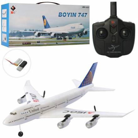 Самолет A150-C (4шт) р/у2,4G,аккум, 50см, пенопласт, USBзарядное, в кор-ке, 52-35-12,5см - 1